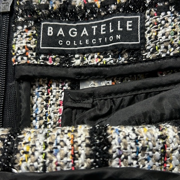 Bagatelle Black and White Tweed Skirt - Picture 5 of 7